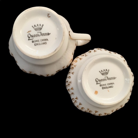 Vintage Queen Anne Sugar & Creamer Set - Picture 3 of 5